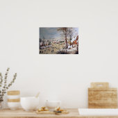 冬の風景とバードトラップ, 1601 ポスター (キッチン)