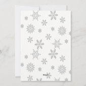 冬の風景と雪だるまのクリスマスカード シーズンカード (裏面)