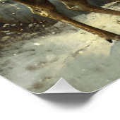 冬の風景にムース絵画ズ ポスター (コーナー)