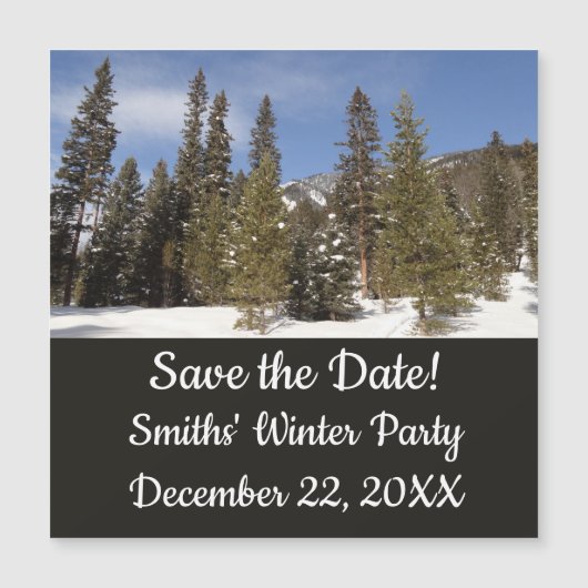 冬の風景にモンタナ山のトレイル写真 (正面)