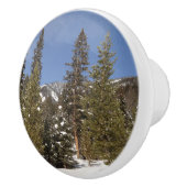 冬の風景にモンタナ山のトレイル写真 セラミックノブ (右)