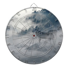 冬の風景に登場する狼 ダーツボード