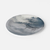 冬の風景に登場する狼 ペーパープレート (アングル)