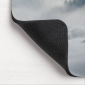 冬の風景に登場する狼 マウスパッド (コーナー)