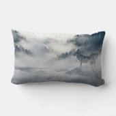 冬の風景に登場する狼 ランバークッション (裏面)