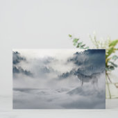 冬の風景に登場する狼 便箋 (スタンド正面)