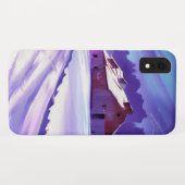 冬の風景に覆われた雪の納屋 Case-Mate iPhoneケース (裏面(横))