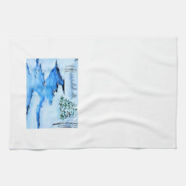 冬の風景のシーン キッチンタオル