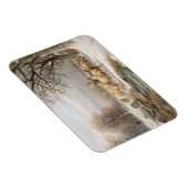 冬の風景の中でヒツジ飼の娘( マグネット (右側)