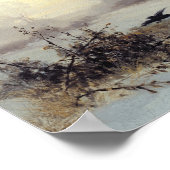 冬の風景の中のカラス, 1907 ポスター (角)