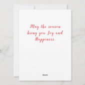 冬の風景の中の雪の教会 シーズンカード (裏面)