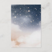 冬の風景の冒険が赤ちゃんのシャワーを開始 エンクロージャーカード (裏面)