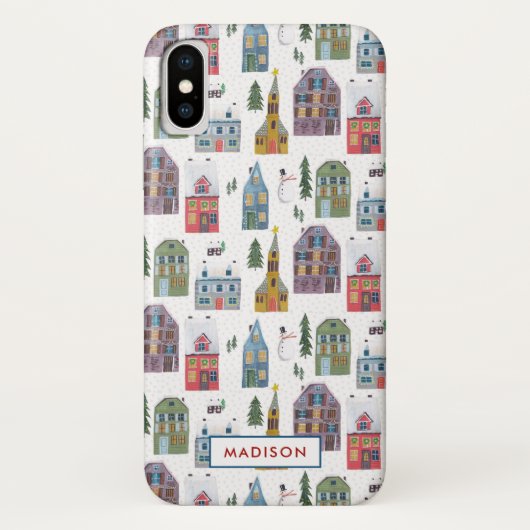 冬の風景の家 | クリスマス ホリデー | Case-Mate iPhoneケース (裏面)