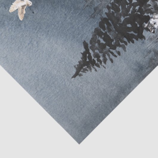 冬の風景の水の色ウルフムースシーン 薄葉紙 (詳細)