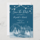 冬の風景の雪の日付を保存 セーブザデート (正面)