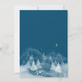 冬の風景の雪の日付を保存 セーブザデート (裏面)