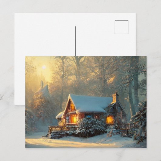 冬の風景はがき ポストカード (正面/裏面)