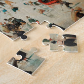 冬の風景アイススケーター1608ヘンドリックAvercam ジグソーパズル (側面)