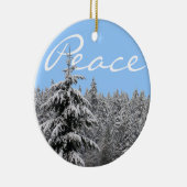 冬の風景オーナメント平和の喜びの装飾 セラミックオーナメント (右)
