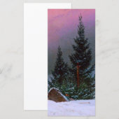 冬の風景カスパールデビッド・フリードリッヒ・カード (正面/裏面)