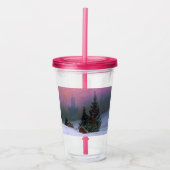 冬の風景カスパールデヴィッドフリードリッヒ アクリルタンブラー (正面)