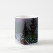 冬の風景カスパールデヴィッドフリードリッヒ モーフィングマグカップ (中央)