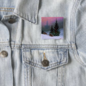 冬の風景カスパールデヴィッドフリードリッヒ 缶バッジ (インサイチュ)