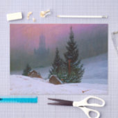 冬の風景カスパールデヴィッドフリードリッヒ 薄葉紙 (クラフト)