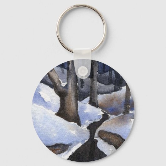 冬の風景キーチェーン キーホルダー (正面)
