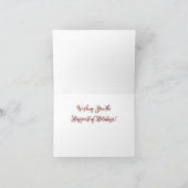 冬の風景クリスマス折り畳みグリーティングカード01 カード (内部)