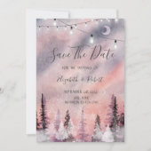 冬の風景グリーンパインの森は日付を保存 セーブザデート (正面)