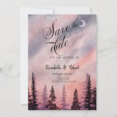 冬の風景グリーンパインの森は日付を保存 セーブザデート (正面)