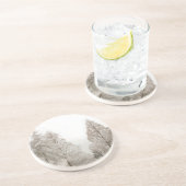 冬の風景コースター雪の覆われた森の贈り物 コースター (側面)