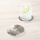 冬の風景コースター雪の覆われた橋の贈り物 コースター (側面)