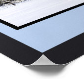 冬の風景サンフランシスコ雪のピーク ポスター (角)