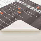 冬の風景ツリーアート シェルパブランケット (3/4)