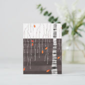 冬の風景ツリーアート ポストカード (スタンド正面)