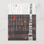 冬の風景ツリーアート ポストカード (正面)