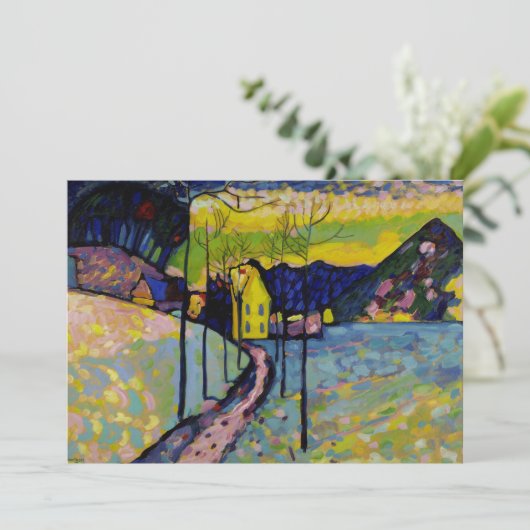 冬の風景バイワシリーカンディンスキー サンキューカード (スタンド正面)