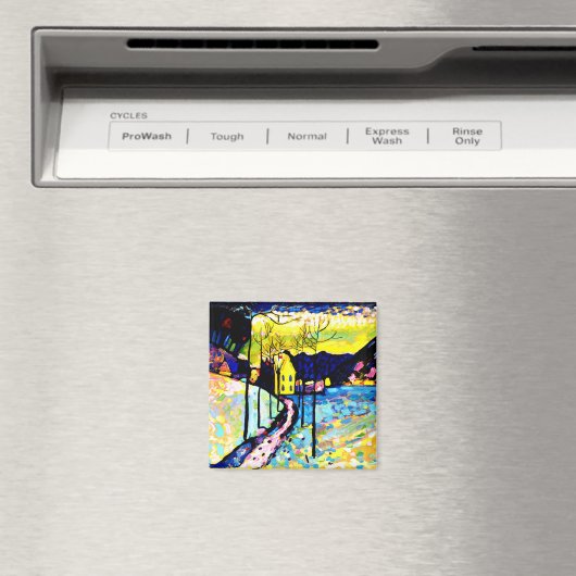 冬の風景バイワシリーカンディンスキー マグネット (インサイチュ (食洗機))