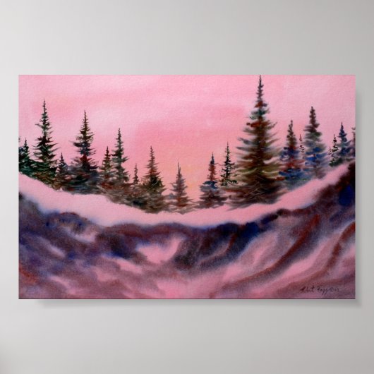 冬の風景ミニポスター ポスター (正面)