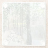 冬の風景一年で最も素晴らしい時間 ガラスコースター (裏面)