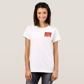 冬の風景住宅の背景はがき Tシャツ (正面フル)