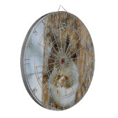 冬の風景内のかわいいリス ダーツボード (正面左)