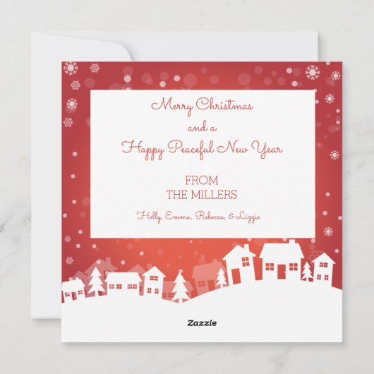 冬の風景写真 シーズンカード (裏面)