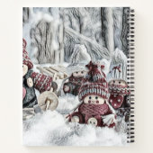 冬の風景帳の格言のスケッチ ノートブック (裏面)