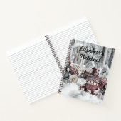 冬の風景帳の格言のスケッチ ノートブック (内部)