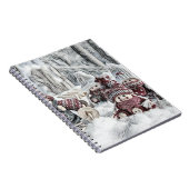 冬の風景手帳に格言 ノートブック (右側)