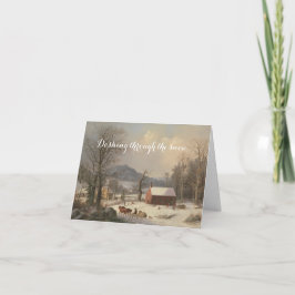 冬の風景歴史的クリスマスカード シーズンカード