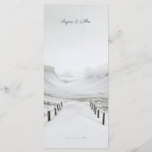 冬の風景結婚のメニュー メニュー (裏面)